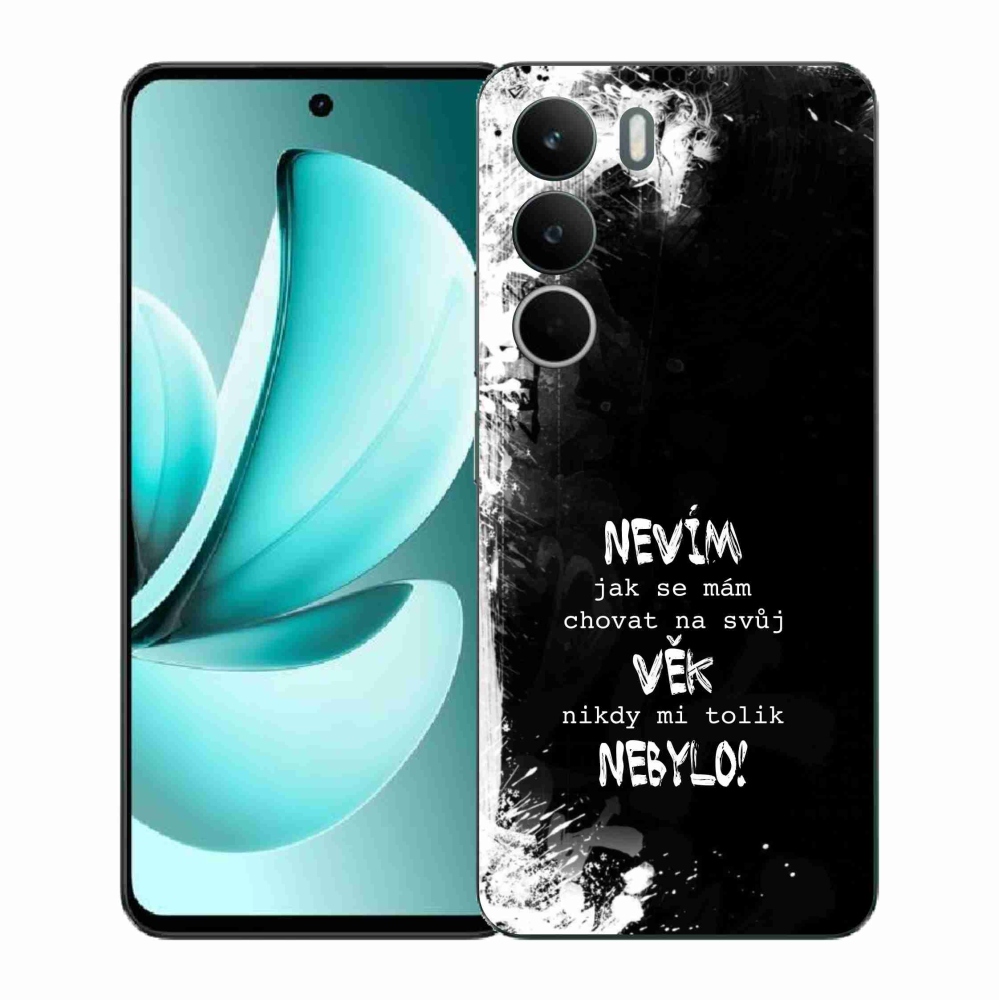 Gelový kryt mmCase na Realme C71 - vtipný text 14 černé pozadí