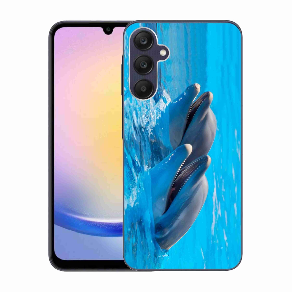 Gelový kryt mmCase na Samsung Galaxy A25 5G - delfíni