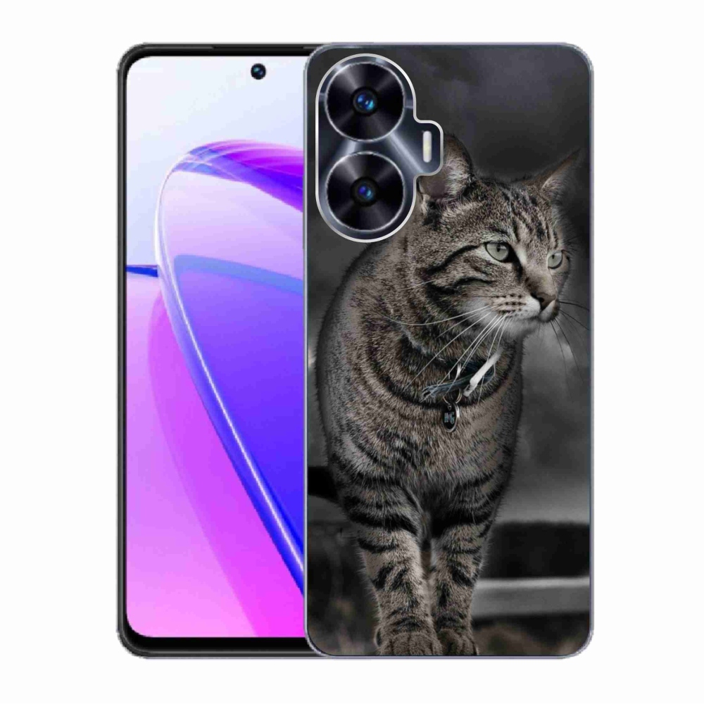 Gelový kryt mmCase na Realme C55 - kočka