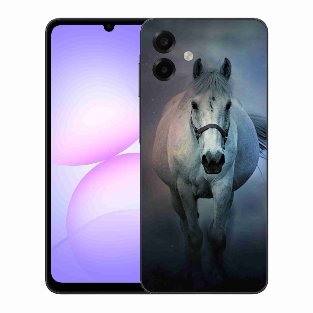 Gelový kryt mmCase na Samsung Galaxy A07 4G - běžící bílý kůň