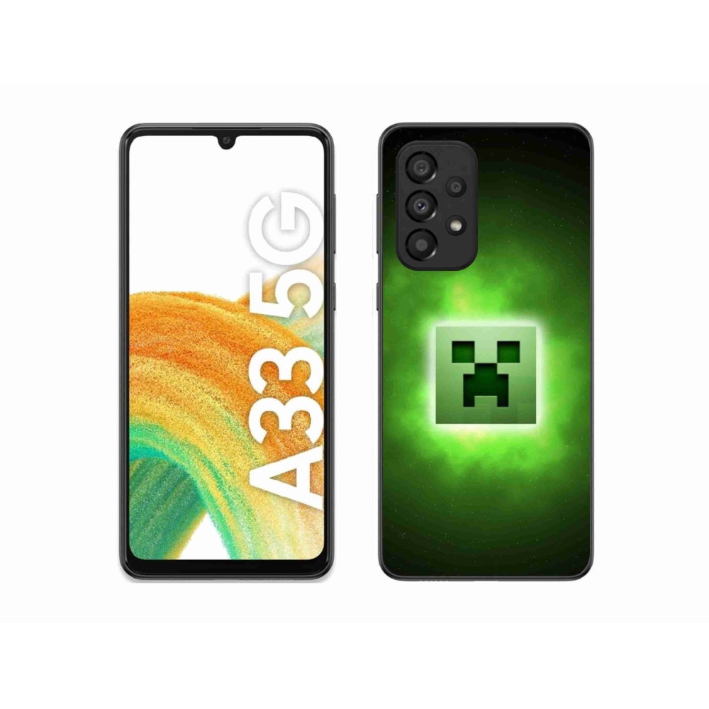 Gelový kryt mmCase na Samsung Galaxy A33 5G - minecraft