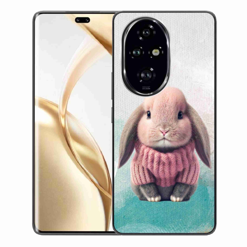 Gelový kryt mmCase na Honor 200 Pro 5G - králíček ve svetru