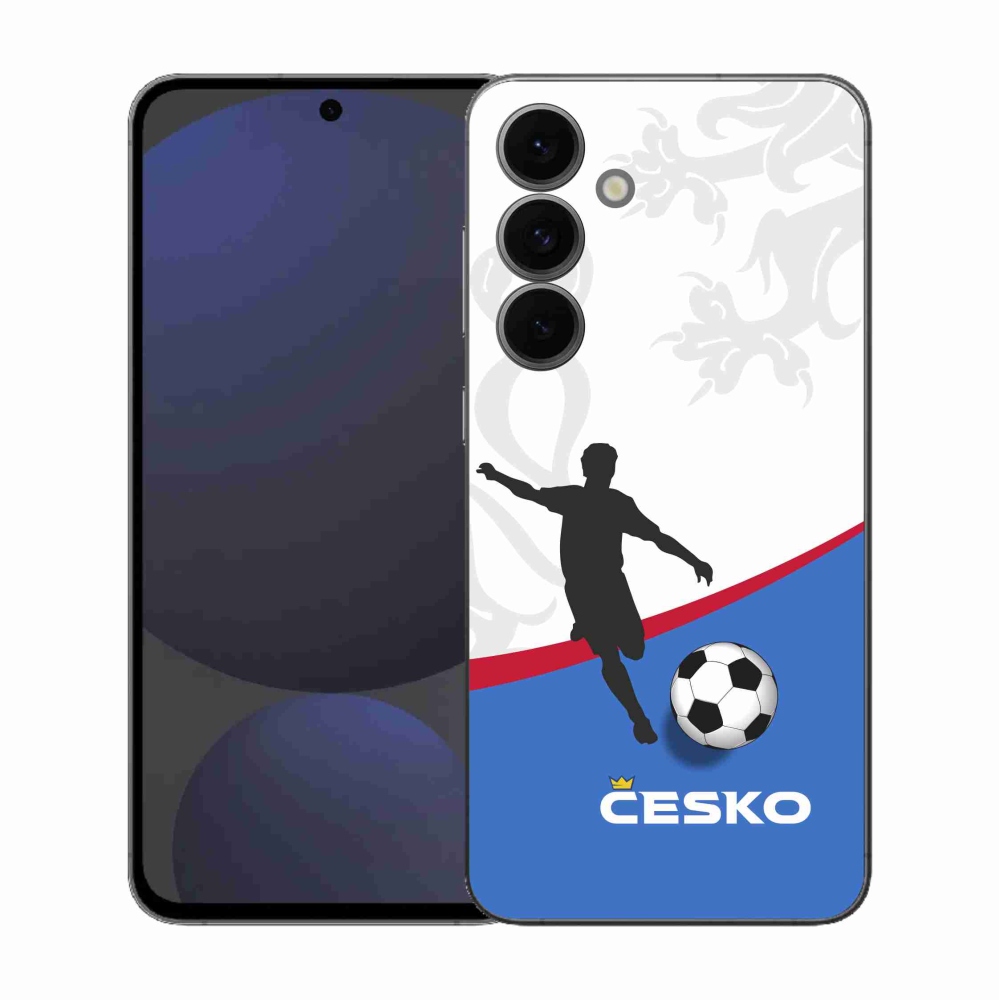 Gelový kryt mmCase na Samsung Galaxy S25 FE - fotbal Česko 1