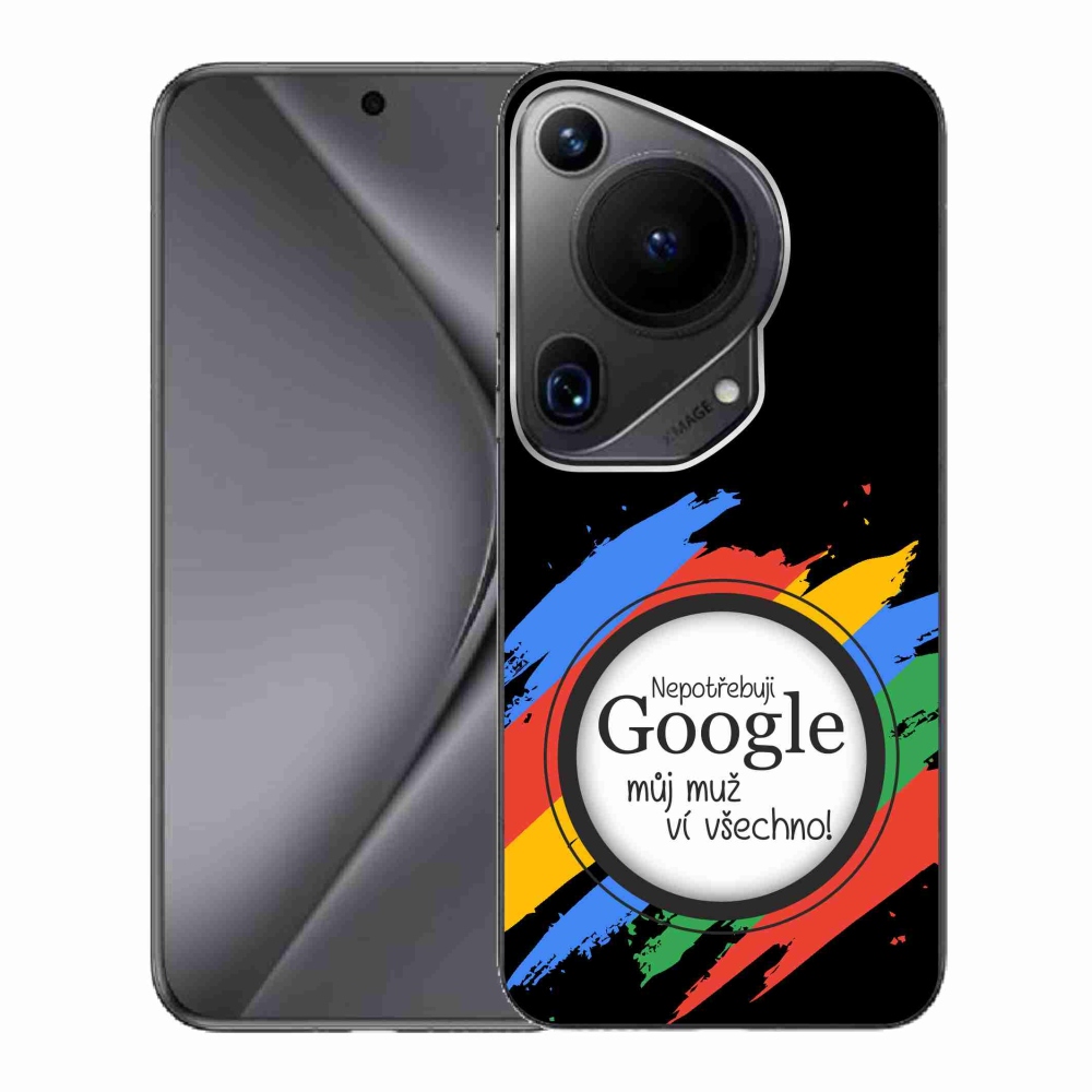 Gelový kryt mmCase na Huawei Pura 70 Ultra - muž ví všechno černé pozadí