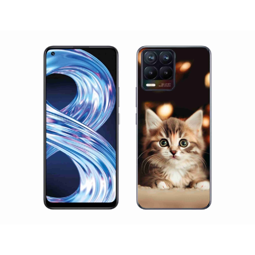 Gelový kryt mmCase na Realme 8 Pro - roztomilé kotě 2