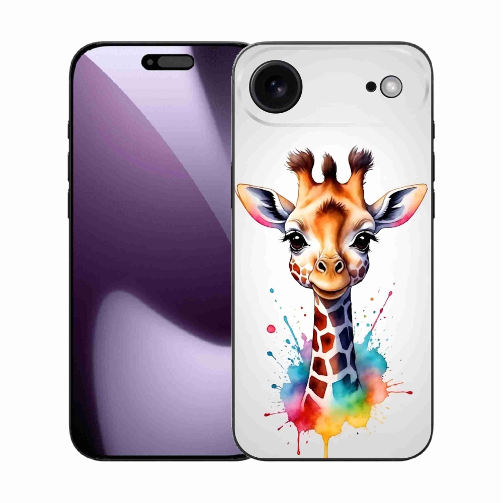 Gelový kryt mmCase na iPhone 17 Air - žirafa 1