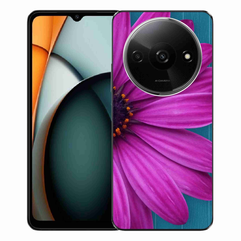 Gelový obal mmCase na Xiaomi Redmi A3 - fialová kopretina