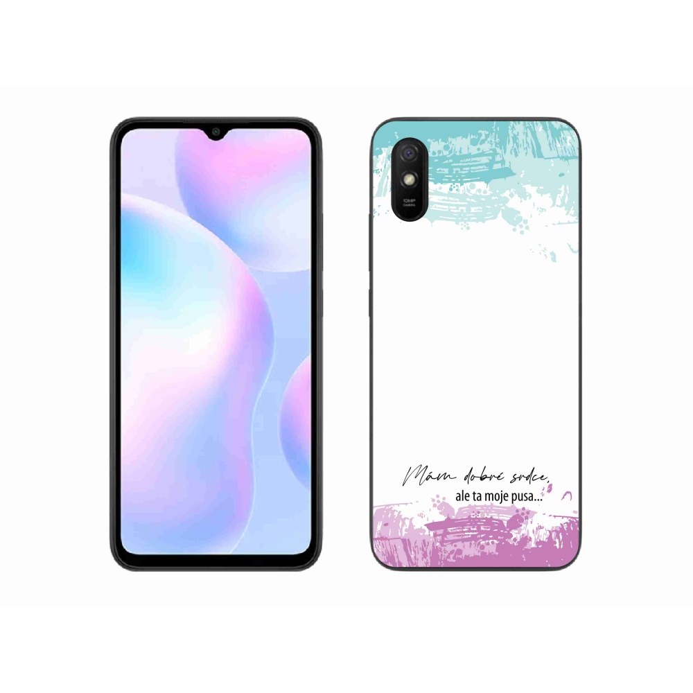 Gelový kryt mmCase na Xiaomi Redmi 9AT - vtipný text 3 bílé pozadí