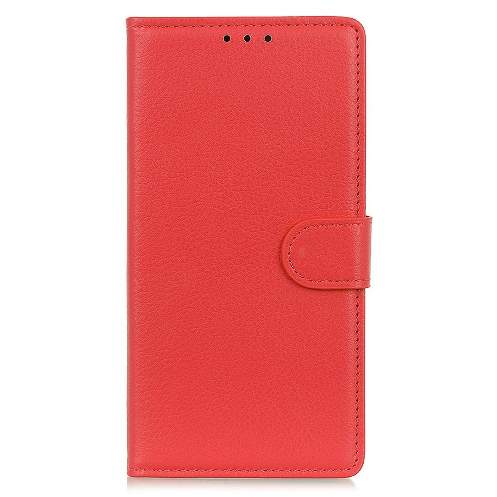 Litchie knížkové pouzdro na Xiaomi Redmi 15C 4G/5G (173mm) - červené
