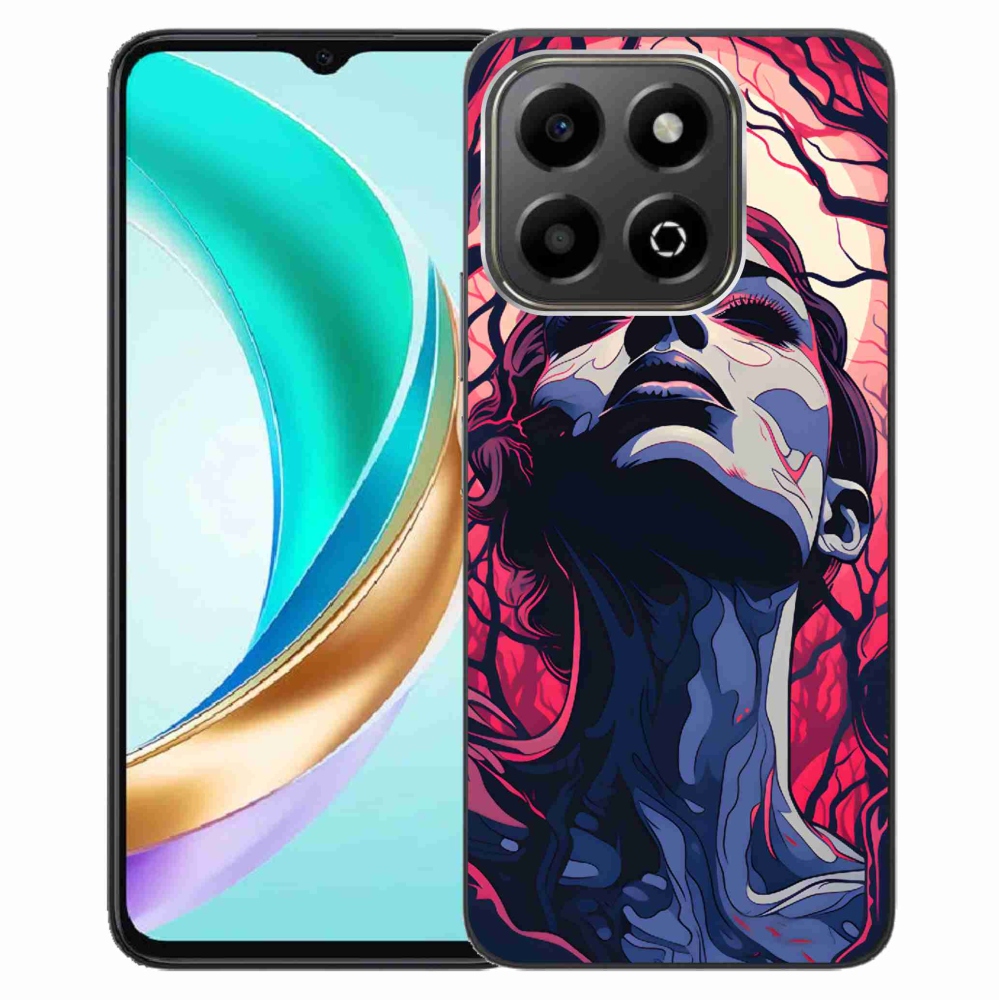 Gelový kryt mmCase na Honor X6b - abstraktní obličej