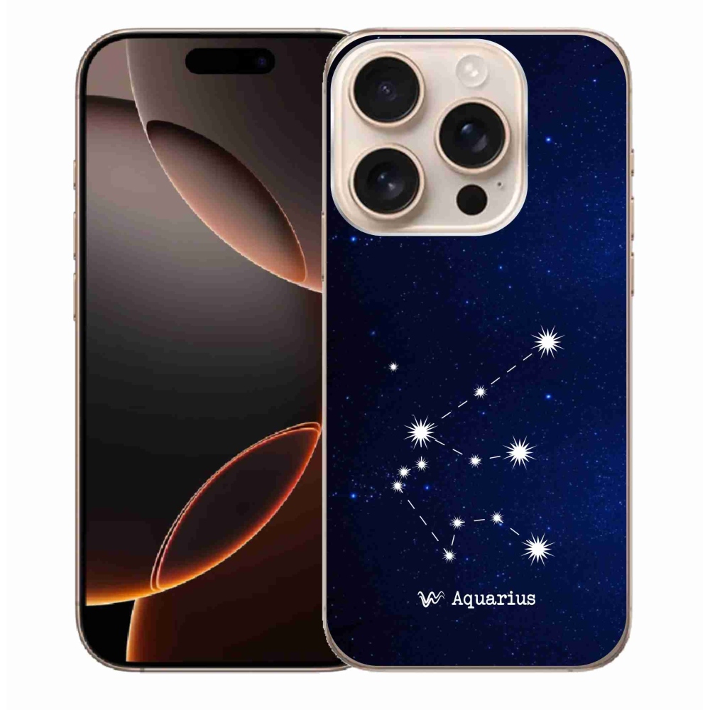 Gelový kryt mmCase na iPhone 16 Pro Max - souhvězdí Vodnáře