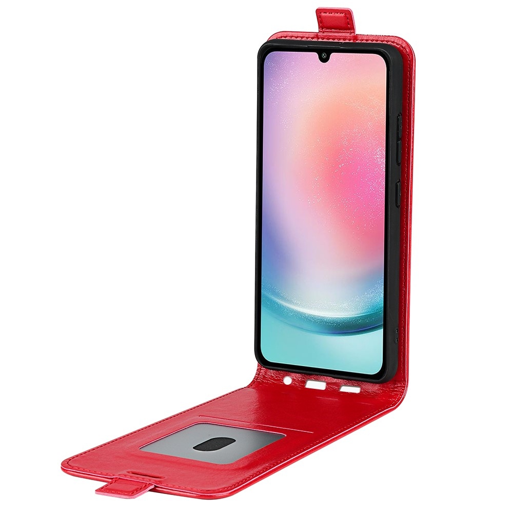 Vertical knížkové pouzdro na Samsung Galaxy A25 5G - červené