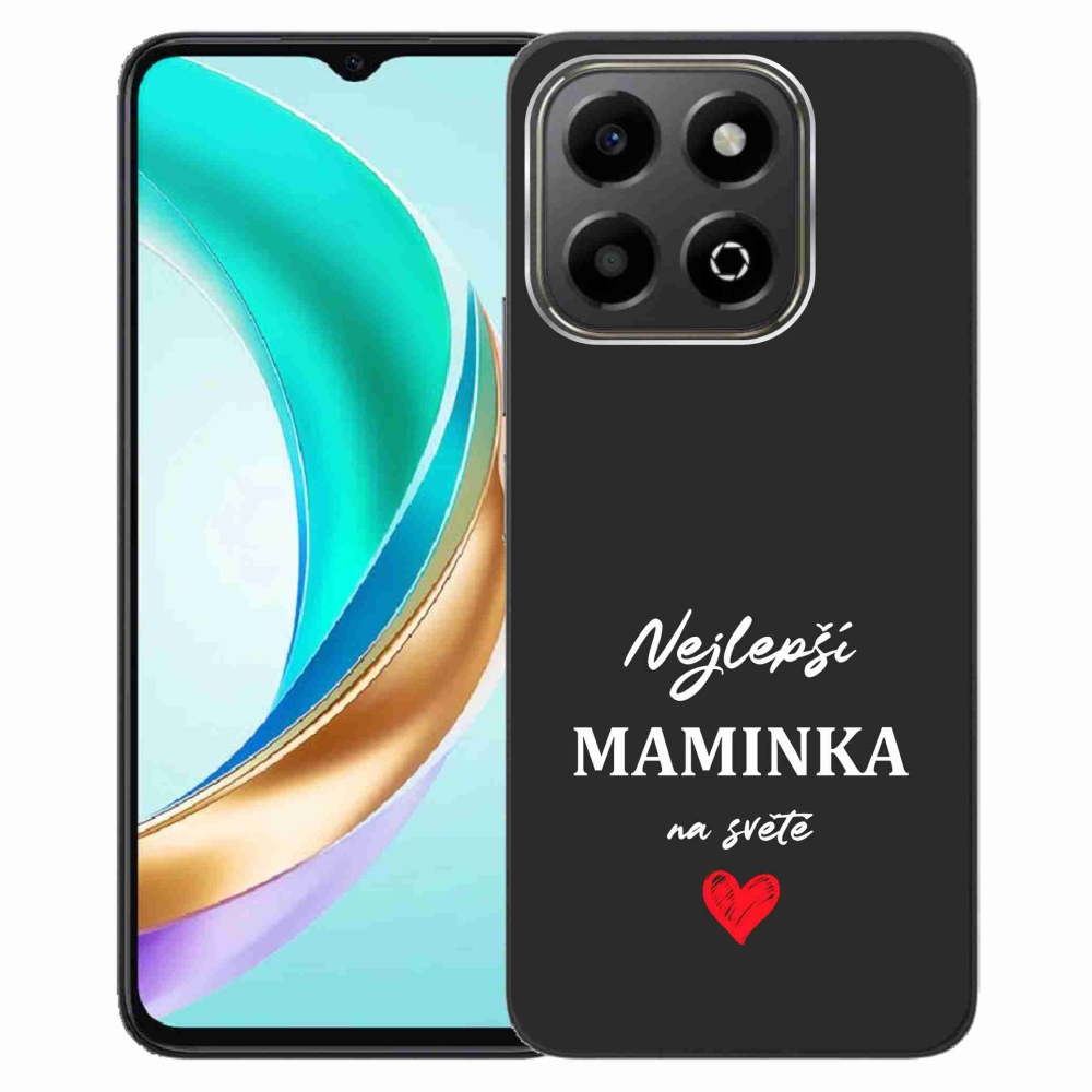 Gelový kryt mmCase na Honor X6b - nejlepší maminka 1 černé pozadí