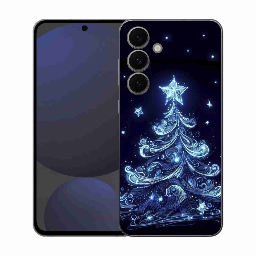 Gelový kryt mmCase na Samsung Galaxy S25 FE - neonový vánoční stromek 4