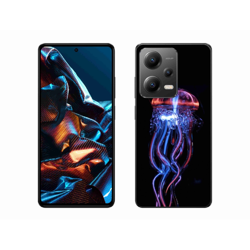 Gelový kryt mmCase na mobil Xiaomi Redmi Note 12 Pro 5G - medúza