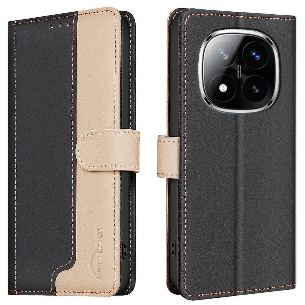 BNF DUO knížkové pouzdro na Xiaomi Redmi Note 14 Pro - černé