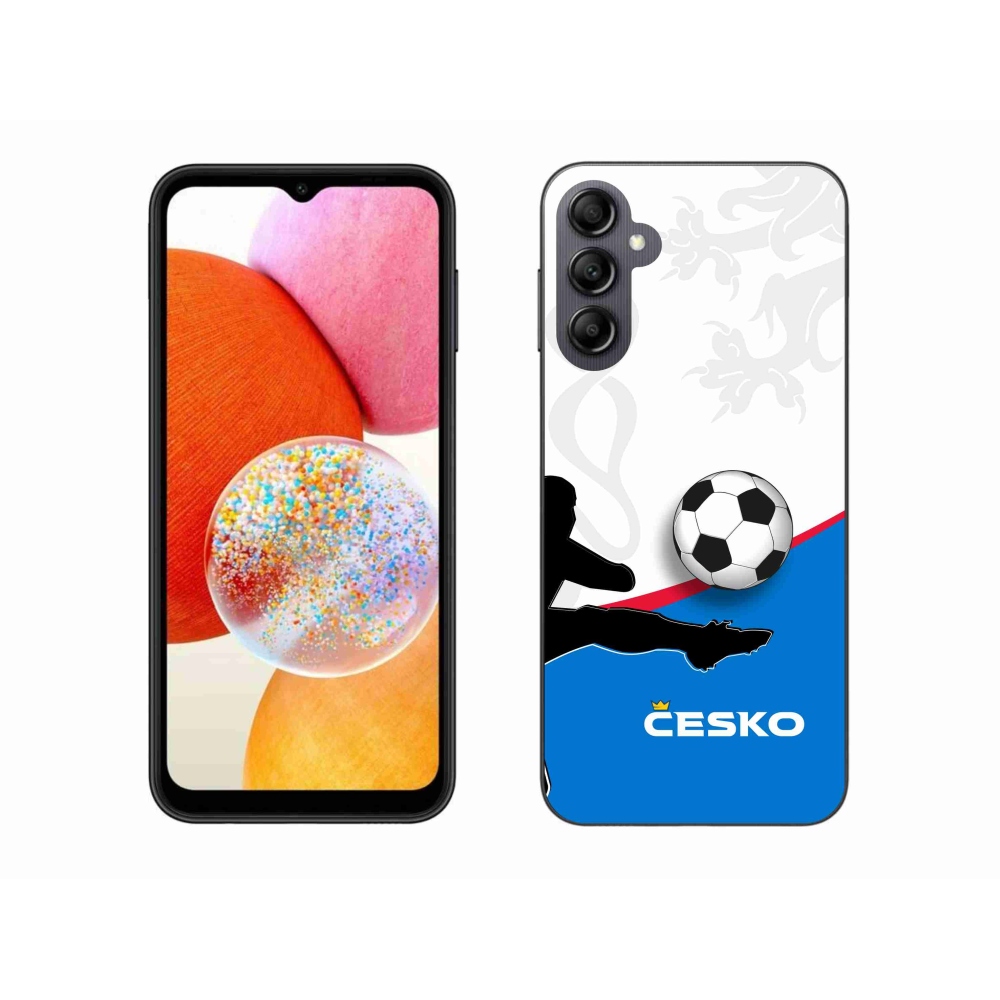 Gelový kryt mmCase na Samsung Galaxy A14 4G/5G - fotbal Česko 3