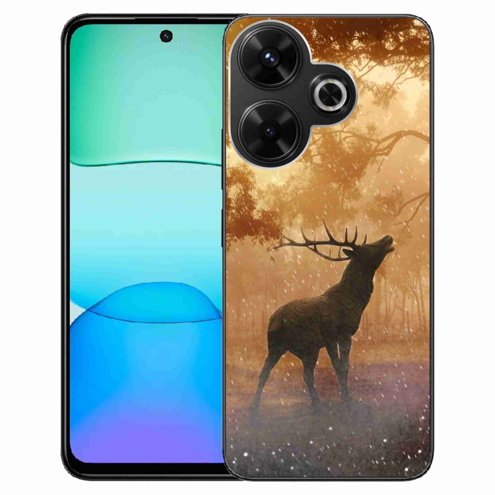 Gelový kryt mmCase na Xiaomi Redmi 13 4G/Poco M6 4G - jelen v říji