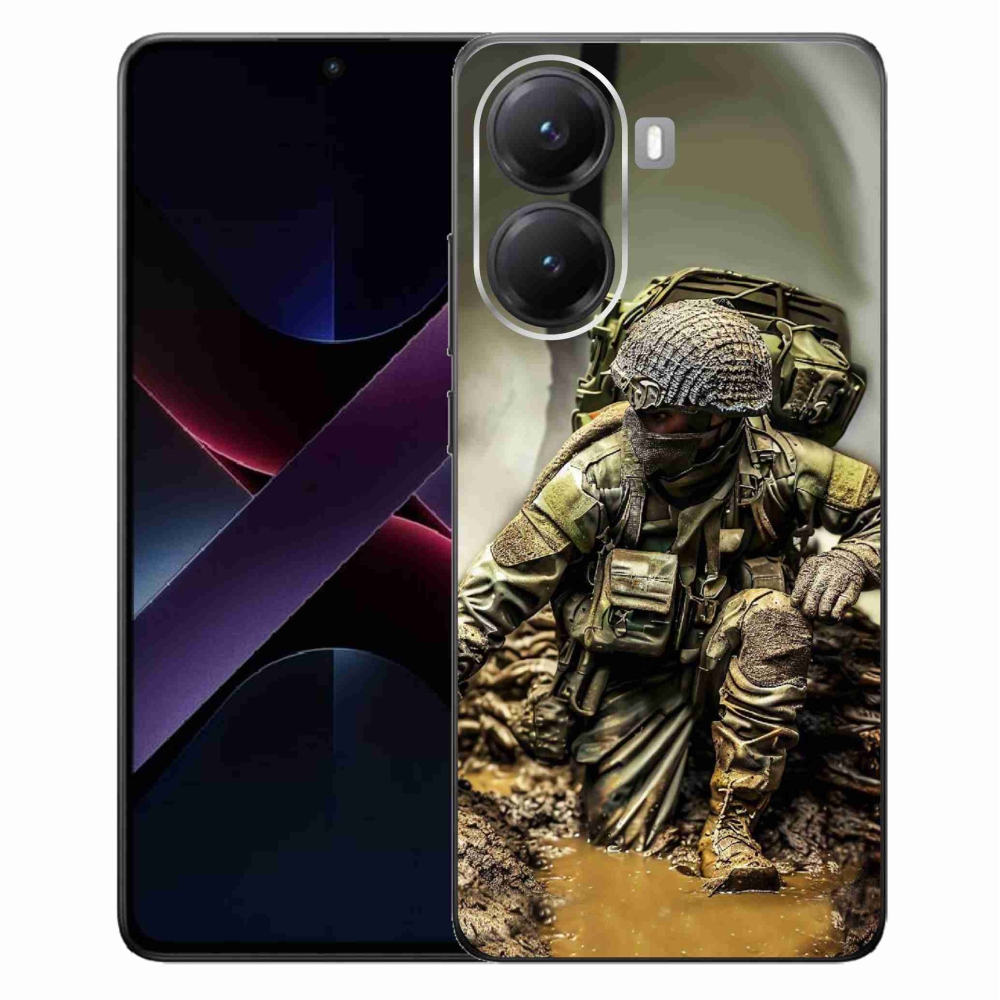 Gelový kryt mmCase na Xiaomi Poco X7 Pro 5G - voják