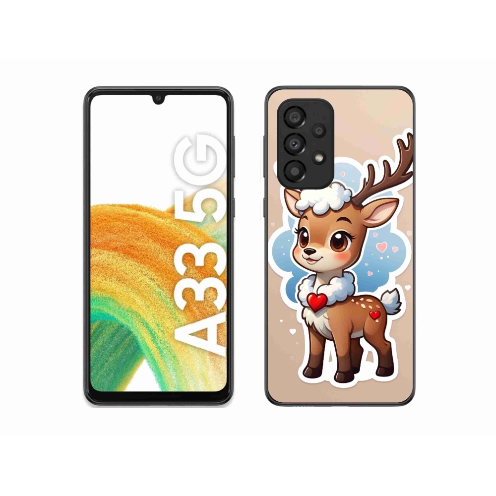 Gelový kryt mmCase na Samsung Galaxy A33 5G - kreslený sob