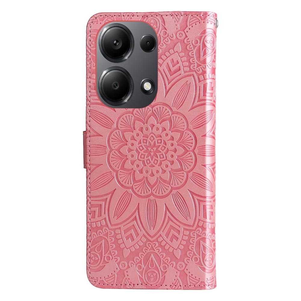 Sunflower knížkové pouzdro na Xiaomi Redmi Note 14S/Note 13 Pro 4G/Poco M6 Pro - růžové
