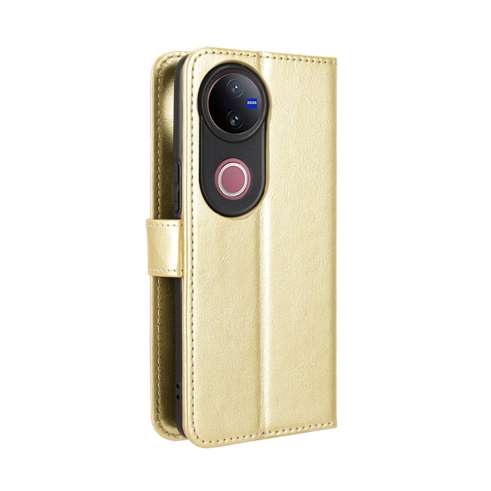 Crazy knížkové pouzdro na Vivo V50 5G - zlaté