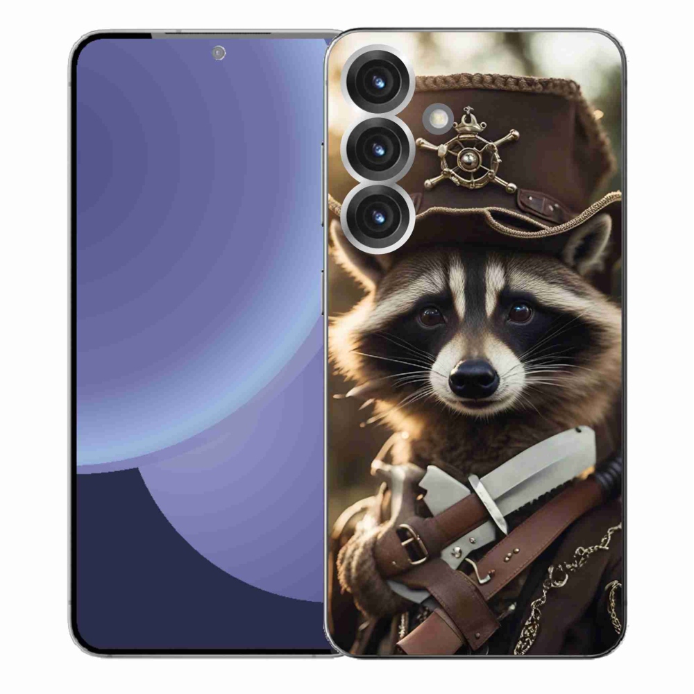 Gelový kryt mmCase na Samsung Galaxy S25+ - mýval v uniformě