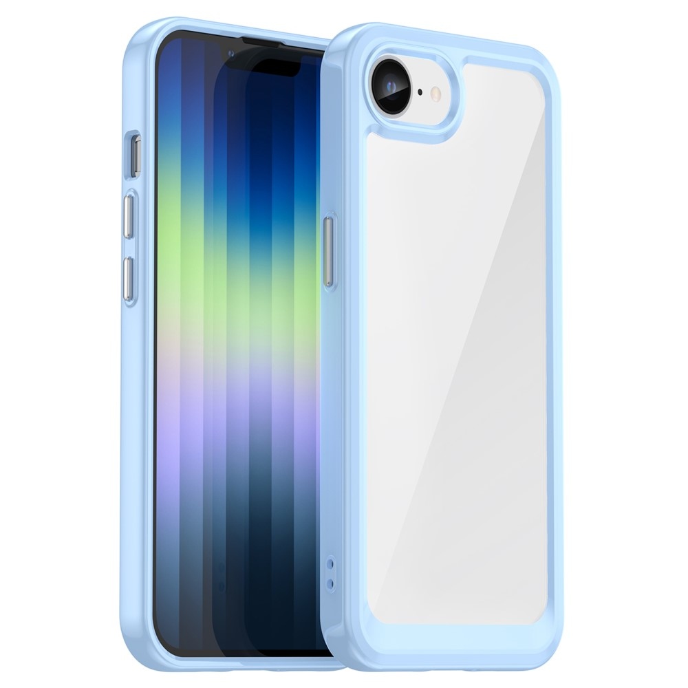 Gelový obal s pevnými zády na iPhone 16e - modrý