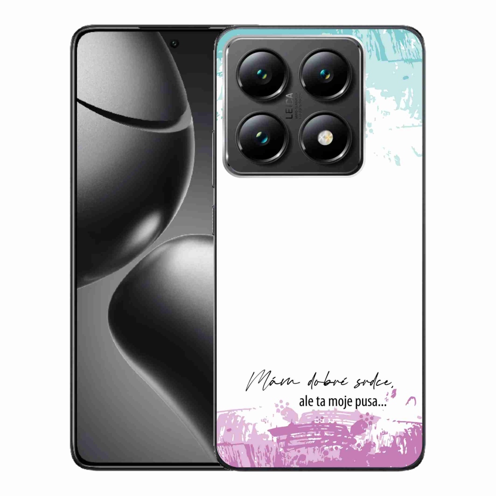 Gelový kryt mmCase na Xiaomi 14T Pro - vtipný text 3 bílé pozadí