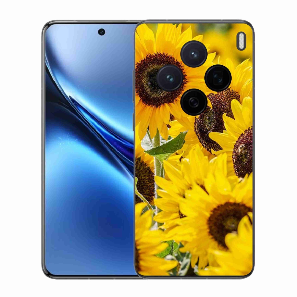 Gelový kryt mmCase na Vivo X200 5G - slunečnice