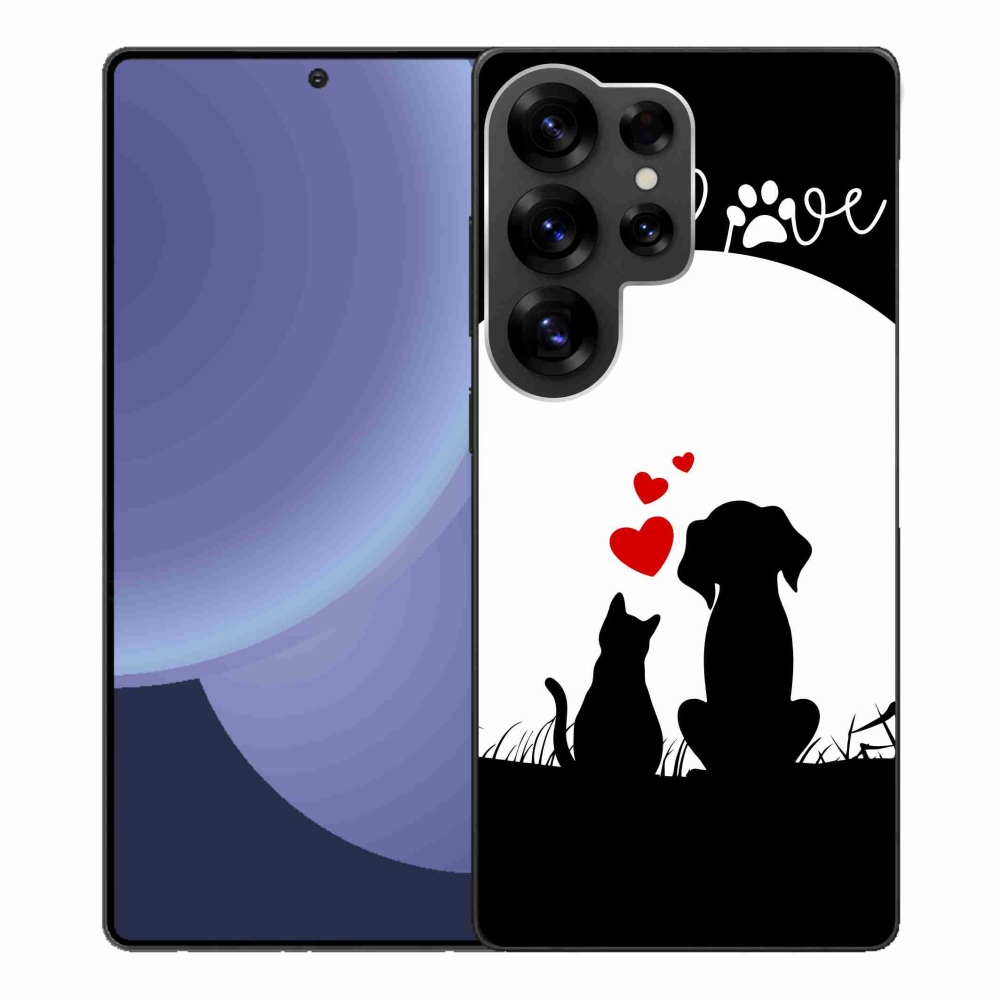 Gelový kryt mmCase na Samsung Galaxy S25 Ultra - zvířecí láska