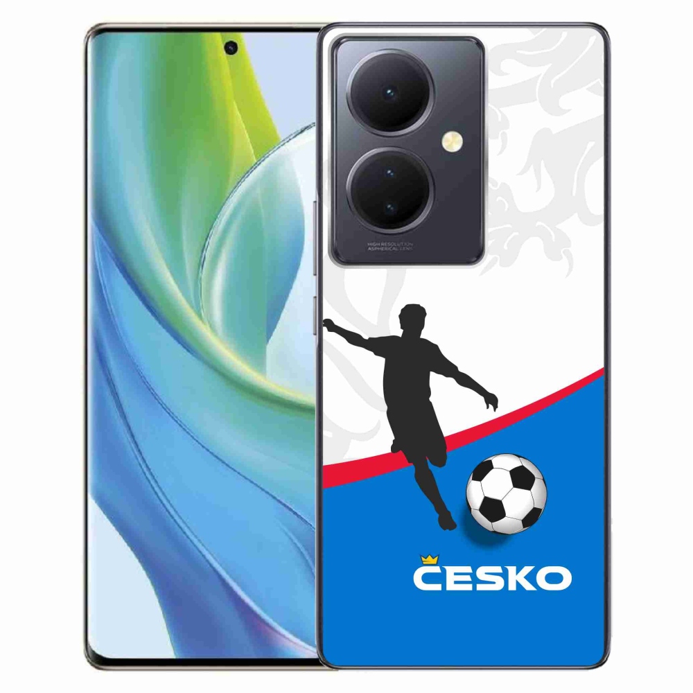 Gelový kryt mmCase na Vivo V29 Lite 5G - fotbal Česko 1