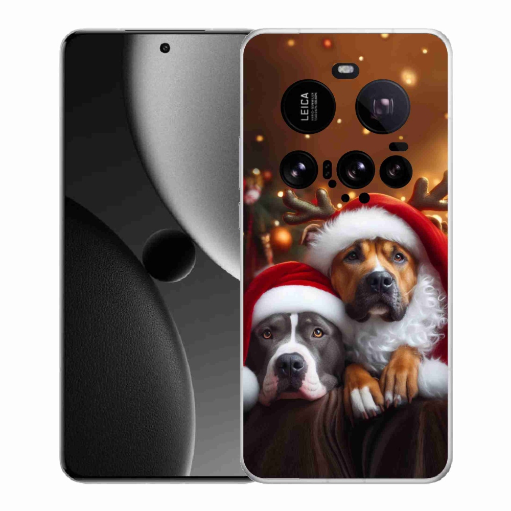 Gelový kryt mmCase na Xiaomi 15 Ultra - vánoční psi