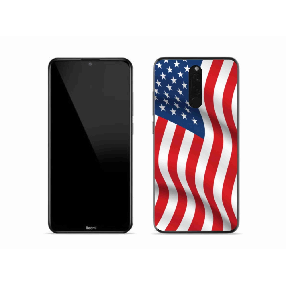 Gelový kryt mmCase na mobil Xiaomi Redmi 8 - USA vlajka