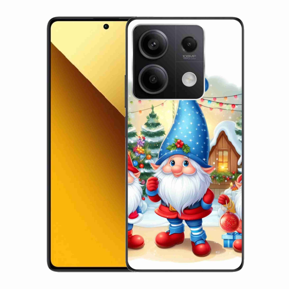 Gelový kryt mmCase na Xiaomi Redmi Note 13 5G - vánoční skřítci