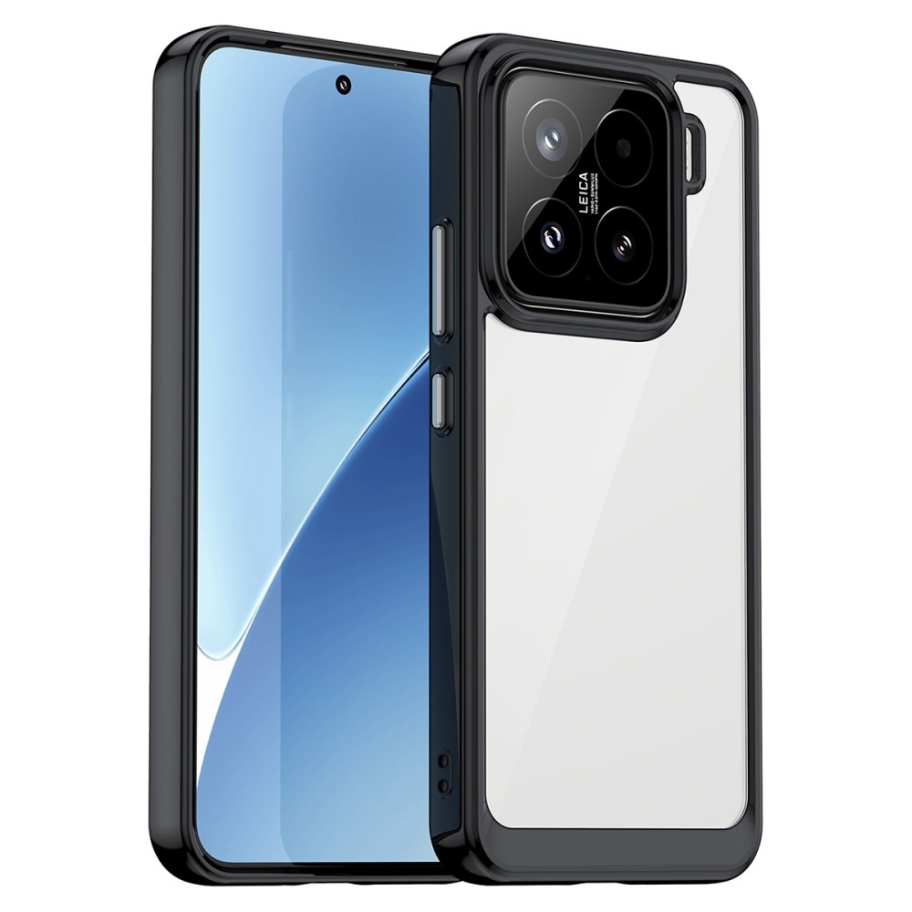 Gelový obal s pevnými zády na Xiaomi 15 - černý