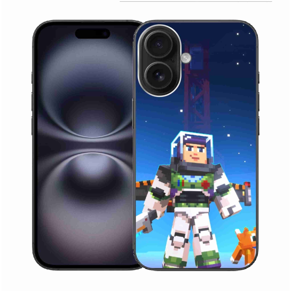 Gelový kryt mmCase na iPhone 16 - minecraft 2