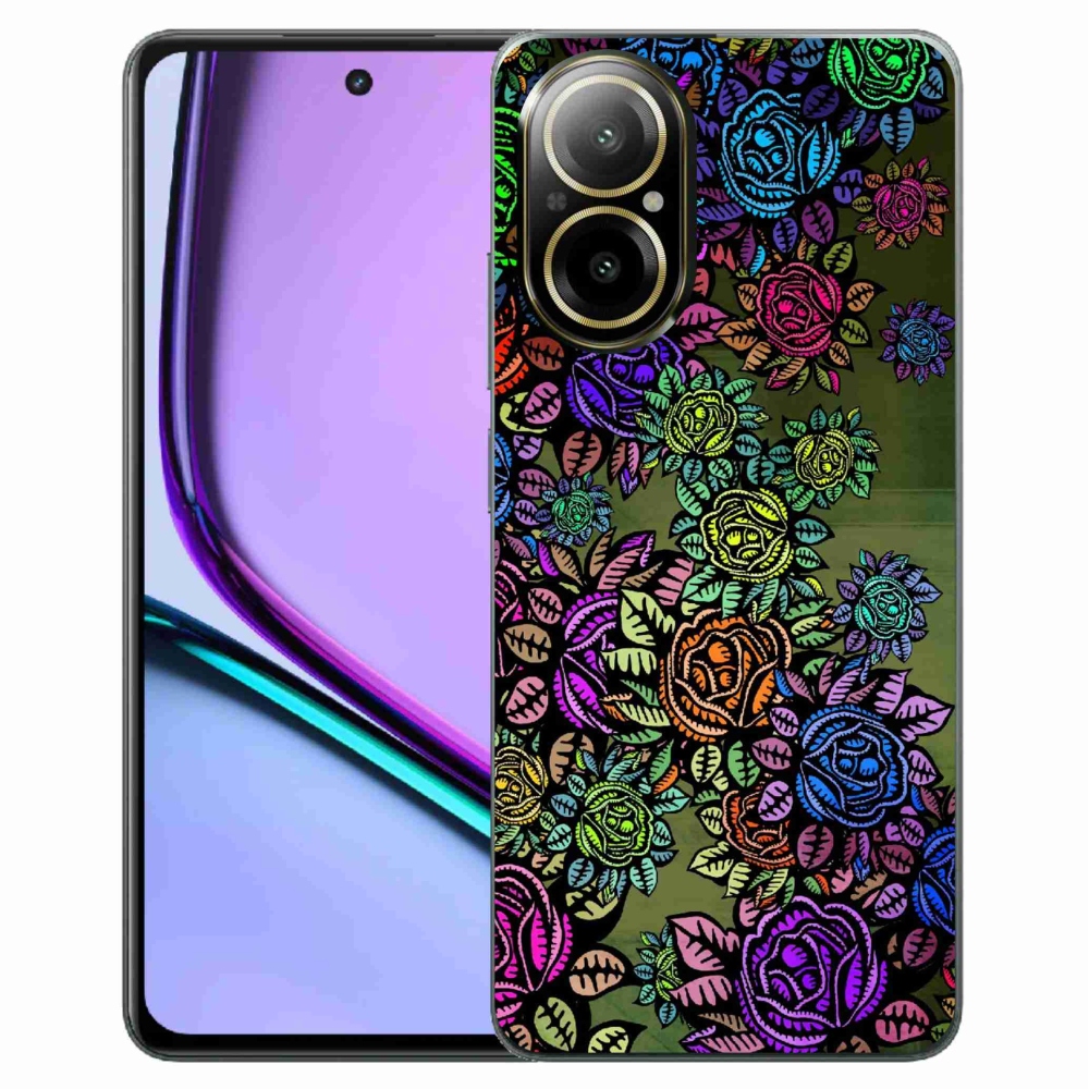 Gelový kryt mmCase na Realme C67 - květiny 6