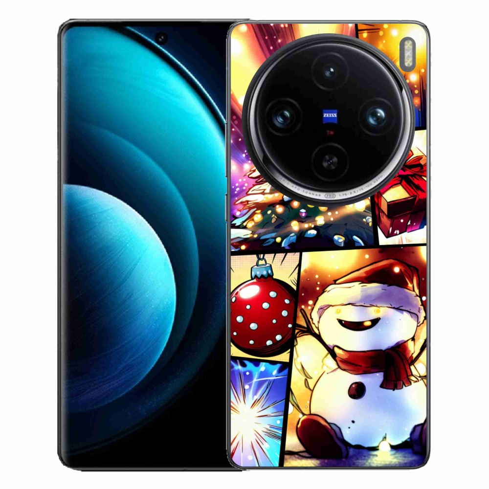 Gelový kryt mmCase na Vivo X100 Pro 5G - vánoční motivy 1