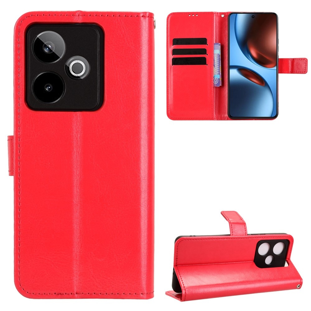 Crazy knížkové pouzdro na Realme GT 7 5G - červené