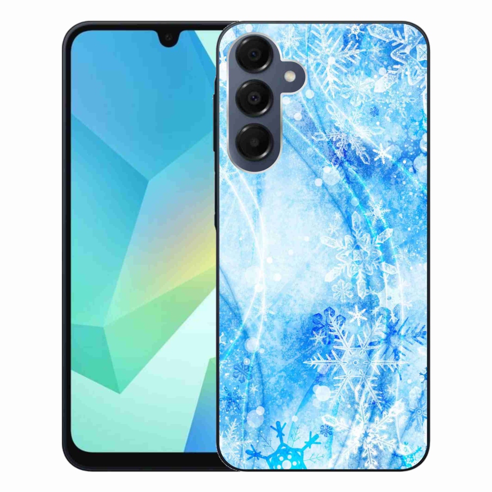Gelový kryt mmCase na Samsung Galaxy A16 4G/5G - sněhové vločky