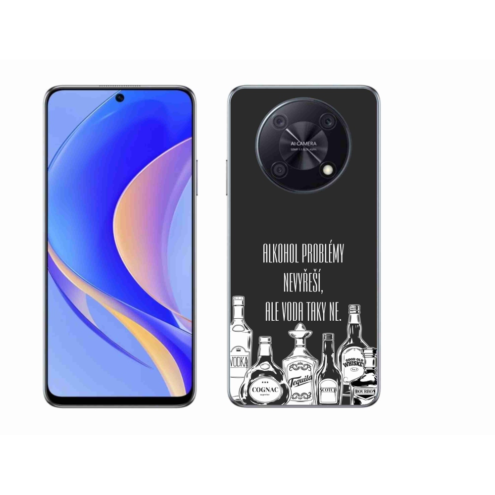 Gelový kryt mmCase na Huawei Nova Y90 - vtipný text černé pozadí