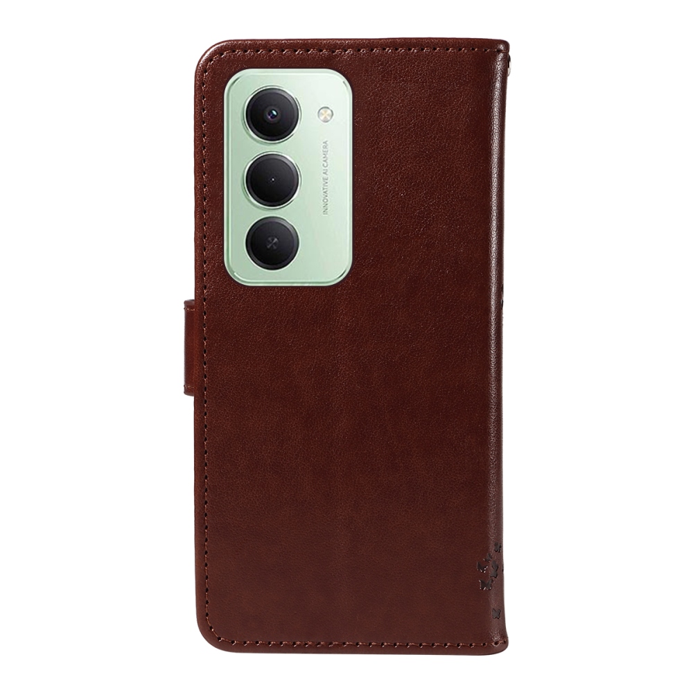 Trees knížkové pouzdro na Xiaomi Redmi 15 4G (171mm) - hnědé