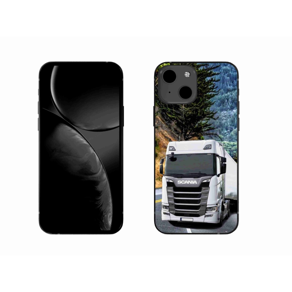 Gelový kryt mmCase na iPhone 13 - kamion 1