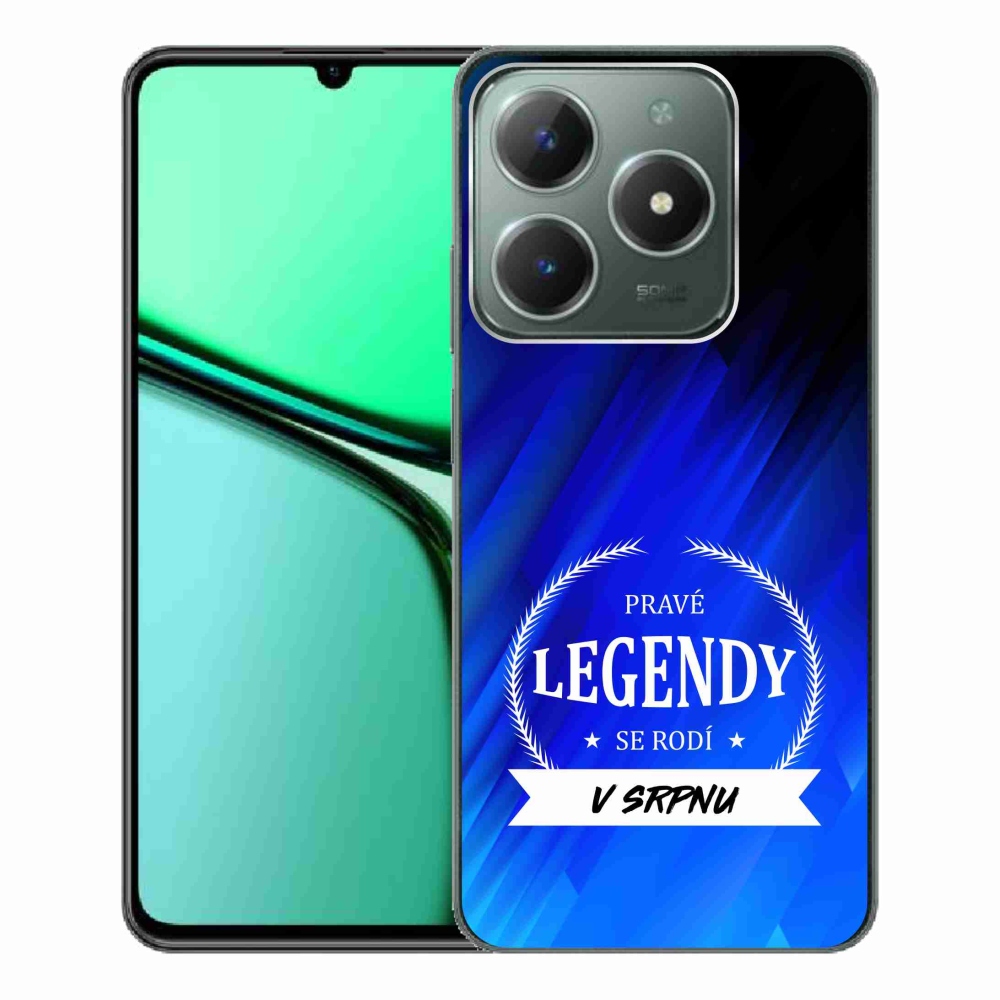 Gelový kryt mmCase na Realme C61 - legendy v srpnu modré pozadí