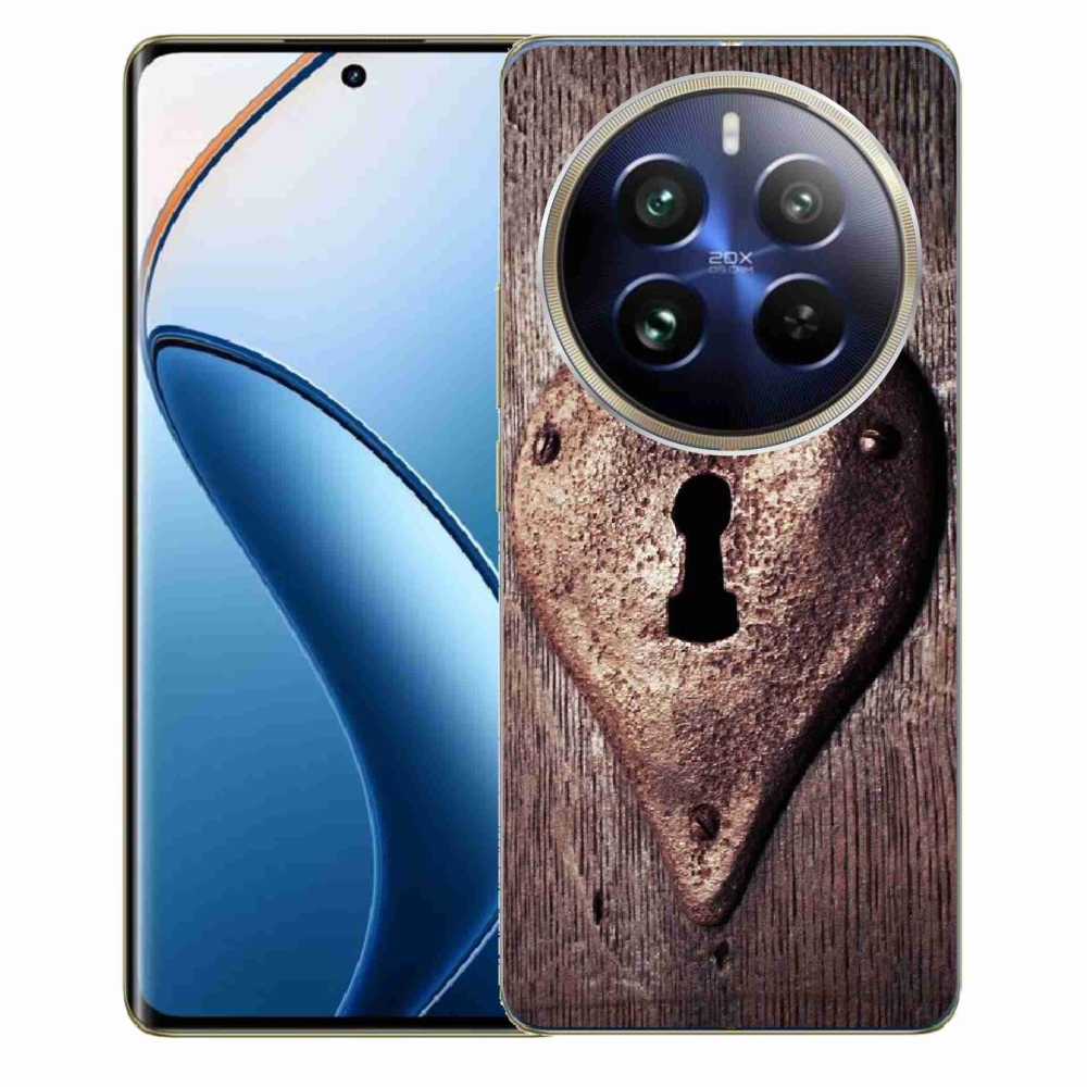 Gelový kryt mmCase na Realme 12 Pro 5G/12 Pro+ 5G - zámek ve tvaru srdce