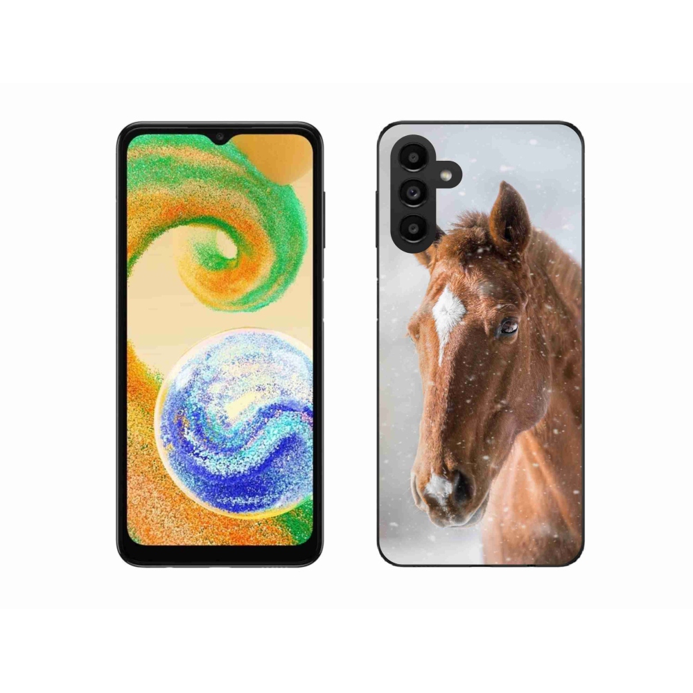 Gelový kryt mmCase na Samsung Galaxy A04s (164.7x76.7x9.1mm) - hnědý kůň 2