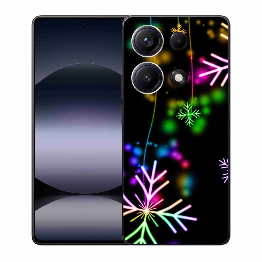 Gelový kryt mmCase na Xiaomi Redmi Note 14S - barevné vločky