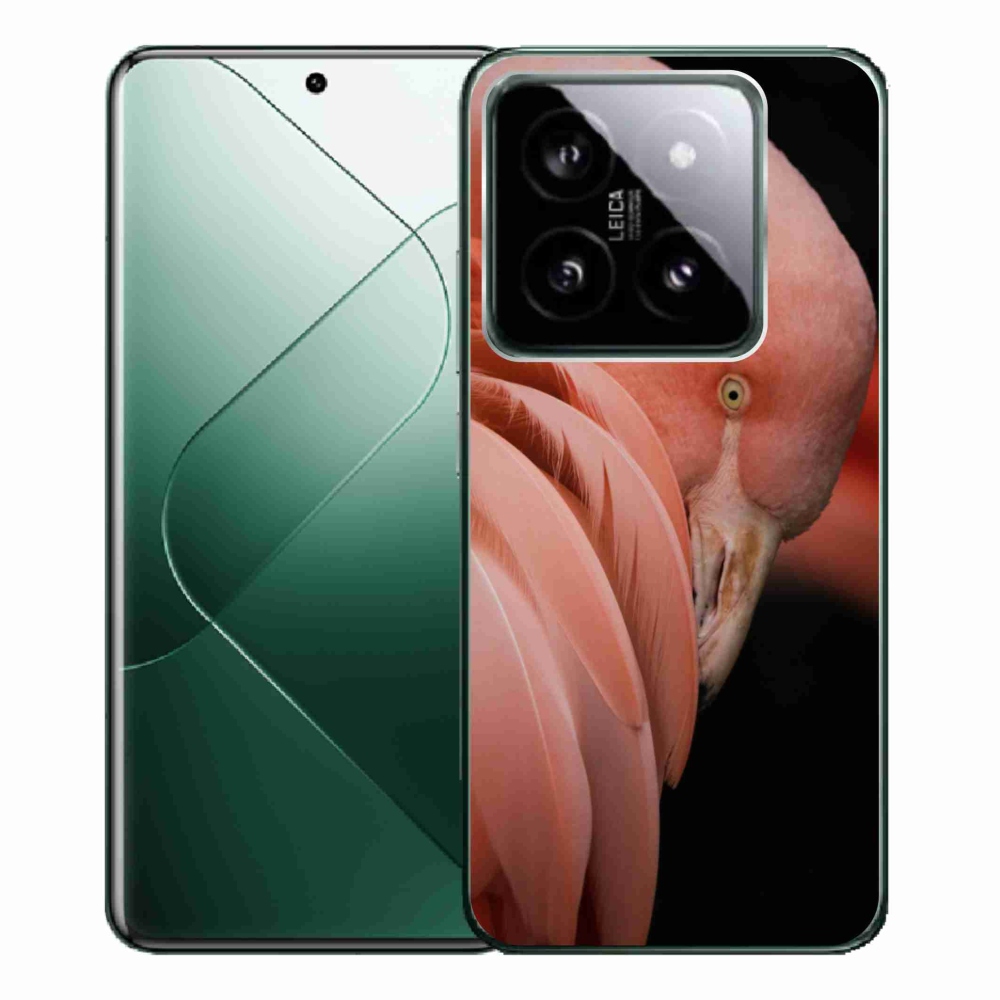 Gelový kryt mmCase na Xiaomi 14 Pro - plameňák 3
