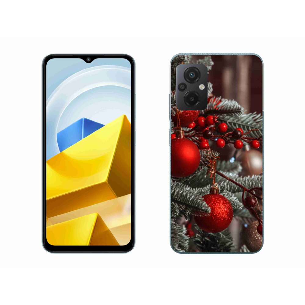 Gelový kryt mmCase na Xiaomi Poco M5 4G - vánoční ozdoby 2